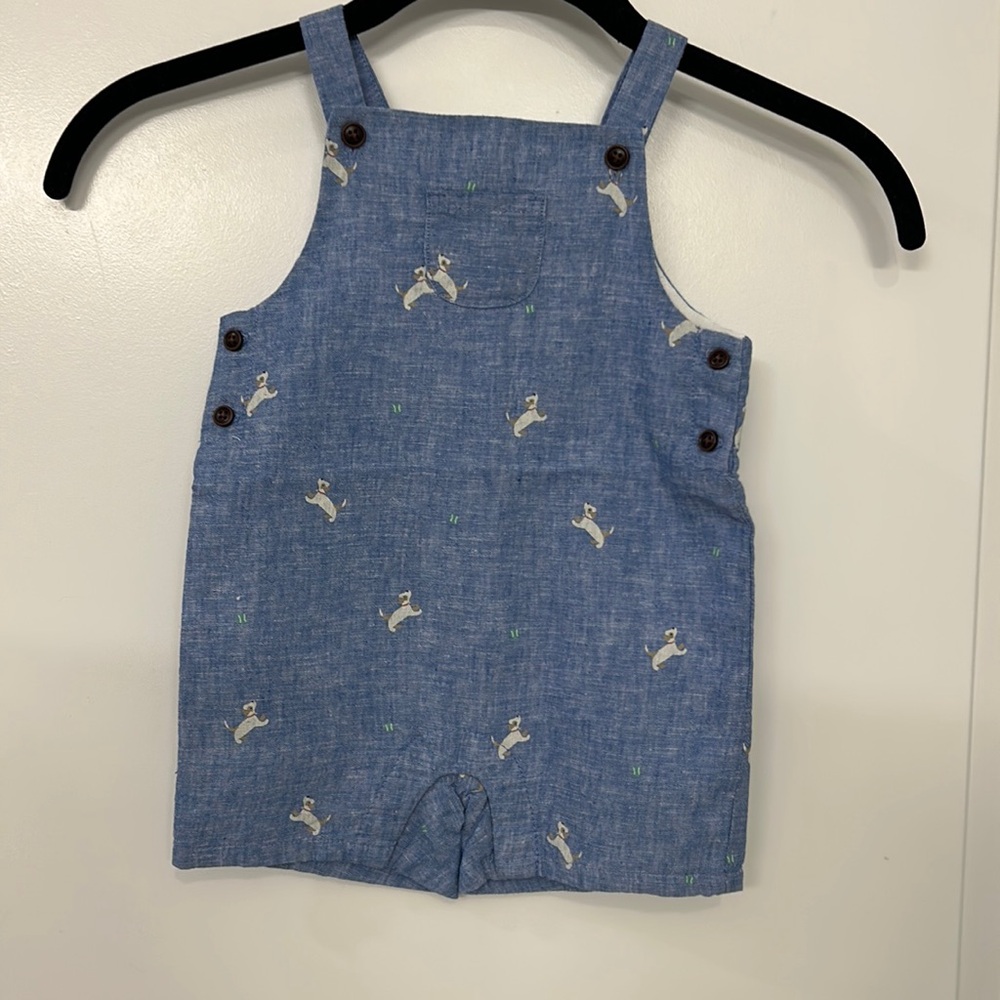 Baby Dog Linen-Cotton Overall